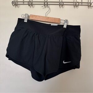 Nike Women's Dri-Fit Black Running Shorts with Built-In shorts size M